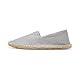 Alexis Leroy Herren Slip auf Mode Lässig Leinwand Geflochtene Seil Flache Espadrilles Grau 43 EU