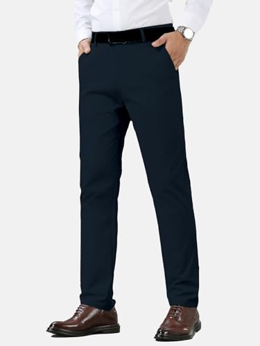 Image of TAGDO Men's Cotton Casual Trousers | Slim Fit Formal Pants for Man | Comfortable & Breathable Fabric | Stylish Office Wear | Everyday Casual Pant for Men