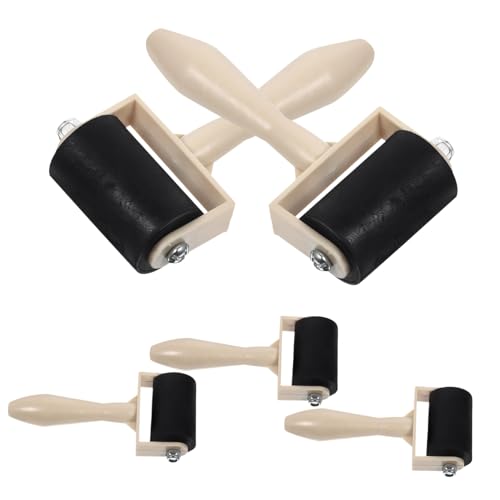 Garneck Practical Printmaking Rollers 5 Pcs Plastic Ink Roller Glue Stick Easy to Clean Art Printing Tool for Boys and Girls