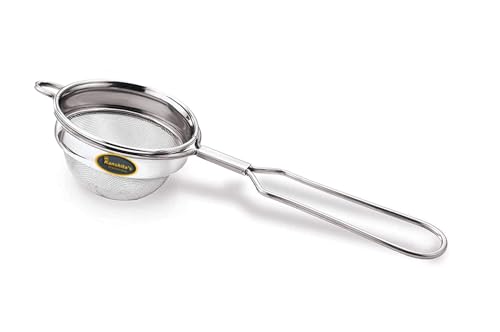 Image of Kanshita's Rasoiware Premium Stainless Steel Tea Strainer - Fine Mesh Filter 8 cm for Smooth & Clear Tea