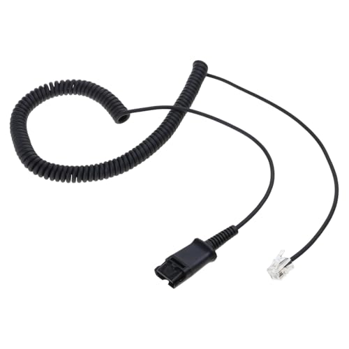 jebyltd Cable de auriculares de centro de llamadas para auriculares a J100, 1600 teléfonos, desconexiones rápidas para teléfonos de oficina