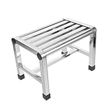 CIYODO Taburete De Acero Inoxidable Taburete De Bañera Paseos para Adultos Banco Metalico Silla para La Ducha Plata