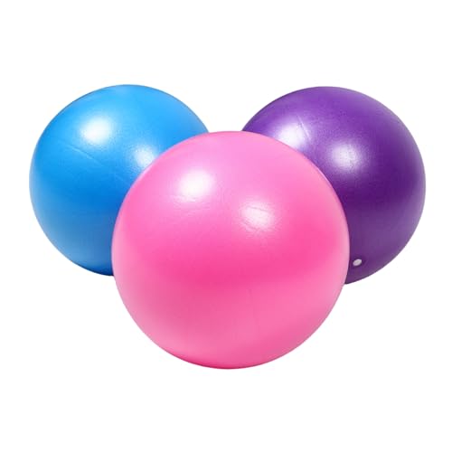 TOYANDONA 3 Pièces Ballon De Yoga Balles Lestées Ballon D'entraînement Équipement d'exercice De Gymnastique Balles De Fitness Boule D'accouchement De Grossesse Balle Balle De Yoga PVC