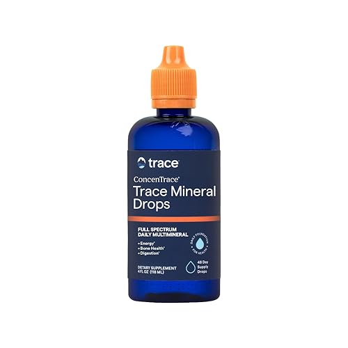 Trace Minerals ConcenTrace Trace Mineral Drops | Supports Energy, Digestion, Bone Health & Hydration, 70+ Ionic w/Magnesium, Chloride & Potassium | Keto, Vegan & Non-GMO | 48 Servings