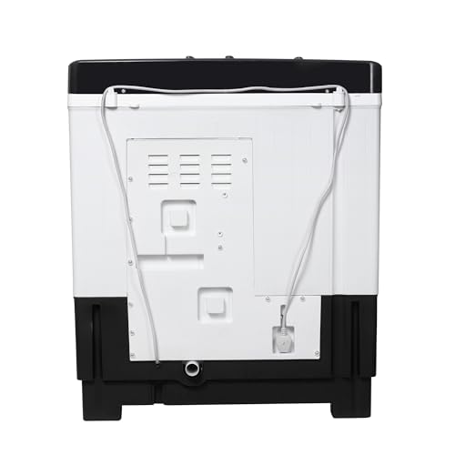 Image of SHARP 7 kg, 5 star with E-Spin Pulsator,Semi-Automatic Top Loading Washing Machine, 1300 RPM (ES-SD70NB-FB, Black, Pure Wave)