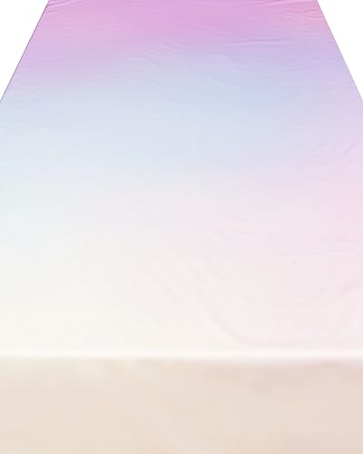 Image of xo, Fetti Pastel Gradient Washable Tablecloth - 9 ft. | Birthday Party Decorations, Bachelorette Party Supplies, Rainbow Baby Shower, Pastel Preppy, Tableware