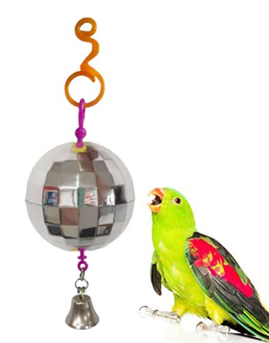 Western Era Bird Disco Ball Covered Shiny Mirrored Squares, Reflects Bright Lights. Attracts and stimulates Your Bird for Small and Medium Birds (B09W2WF934) Amazon Price History, Amazon Price Tracker