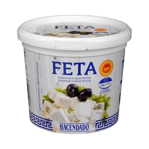 Queso feta mezcla Hacendado en dados Tarrina 370 g (150 g escurrido) Pack 2