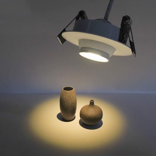 Focos empotrables de 330 LM que eliminan sombras en vitrinas con luz ajustable 3W 3