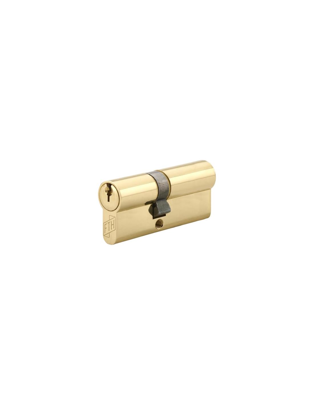 FTH - Cilindro de cerradura doble entrada 5G, 30x40mm, cilindro y llaves de latón, protección contra arranque, 3 llaves dentadas