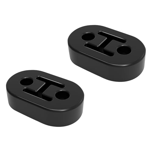 BFXM Exhaust Rubber Hanger rubber muffler hangers. Rubber Insulator Bushing Mount rubber exhaust mounts with 2 Holes 0.47 Inch Universal Fit