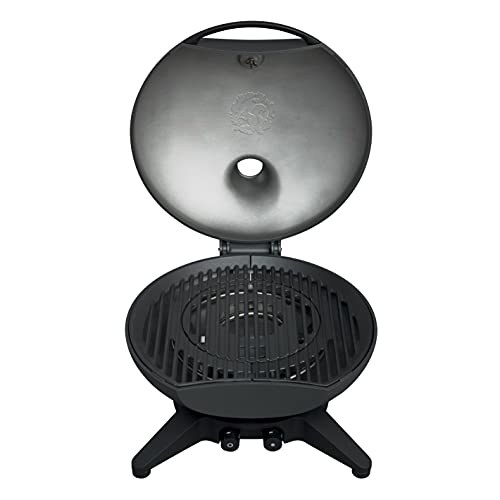 Morsø Forno Gas Medio Gasgrill – Gas-Tischgrill mit Grillrost aus Gusseisen, skandinavischer Lifestyle für Terrasse und Garten, Anthrazit-Grau