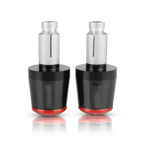 Embouts de guidon moto TRACER 700 en alu usiné anti-vibration noir et rouge