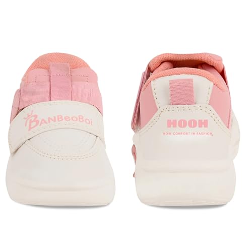 Image of HOOH Kids Fashion Sneakers, Unisex Comfort Shoes with Velcro Strap for Baby Boys and Girls for Age 18 Months to 7 Years