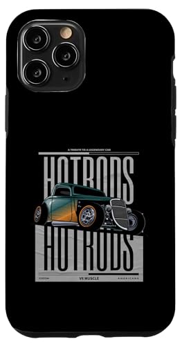 Big Block Vintage Retro Muscle Cars, Custom V8 Hot Rod �X�}�z�P�[�X iPhone 11 Pro �p