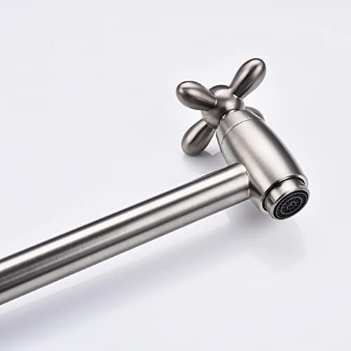 Robinet de cuisine pliable à bras pivotant et double joint extensible - 6
