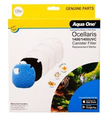 Media Set 139P For Ocellaris 1400/UV (3x Wool, 1x Fine, 1x Coarse Sponge)