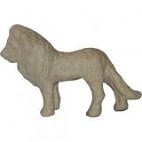  Meyco - Figura de Papel maché, diseño de león (12 x 9 cm)