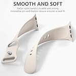 DaQin Sport Silicone Band– Compatible with Apple Watch 38mm 40mm 41mm 42mm 44mm 45mm 46mm 49mm for Women Men, Durable Soft Waterproof Strap for iWatch Band Series 10 9 8 7 6 5 4 3 2 1 SE Ultra - Image 4