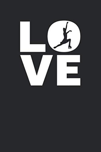 Love: Figure Skating Notebook 6 x 9 Dotted Dot Grid Journal Gift For Figure Skaters (108 Pages)