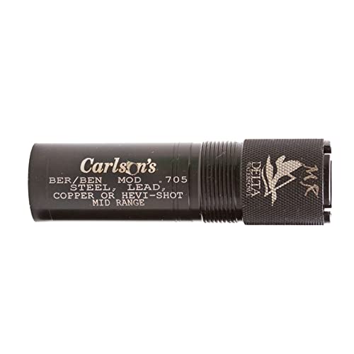 Carlson's Choke Tubes 12 Gauge Compatible for Beretta Benelli Mobil [ Mid Range ] Blued Steel | Delta Waterfowl Extended Choke Tube | Made in USA
