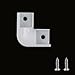 Mewutal 10pcs 90 Degrees Corner Connectors White V Shape LED Aluminum Channel Corner Kit 15x15mm Turning Adapters for Lighting System