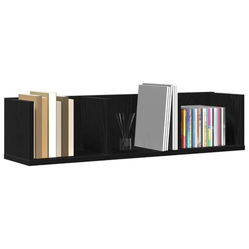 Étagère murale chêne noir pour optimiser les petits espaces muraux - 5