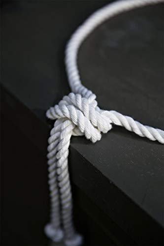 Mens Rope Belt Slim Dark Twisted Durable Thick Cotton Ivory2