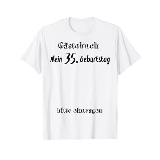 Libro de visitas para 35 cumpleaños, diseño de 35 años Camiseta
