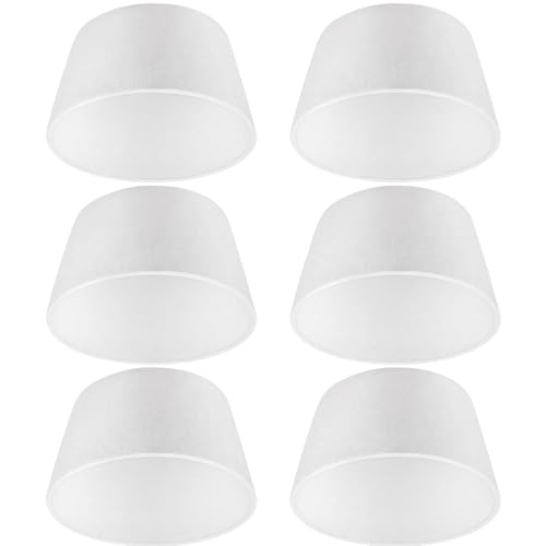 ZeahVeyora 6 Pack Recessed Light Insulation Cover Fire-Resistant Ceramic Fiber Large 15 Base x 12 Top x 8 H Fits 6 & 5 Can Lights Airtight Attic Cover for Blown In & Batt Insulation