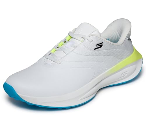 Skechers GO Golf Flow SI, WBMT, 9 White/Blue/Yellow by Skechers - Used condition - US$90.13