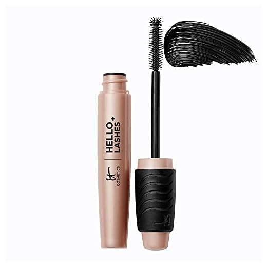 IT Cosmetics Hello Lashes+ Volumizing Mascara & Lash Serum - Easy-to-Remove Formula - With Biotin, Argan Oil & Jojoba Oil - 0.27 fl oz
