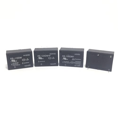 Relais RE-112DM RE-124DM1F RE-105DM1 16A : Interrupteur électromécanique 12VDC