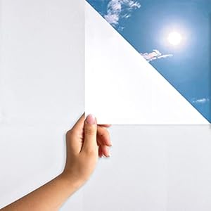 Marapon Raamfolie, melkglas-look, zelfklevende melkglas-folie, zonder lijm, statische badkamerfolie, mat, inkijkbeschermingsfolie