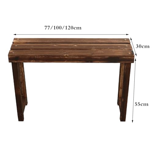Banco de madera para plantas exterior e interior estante multifuncional 8