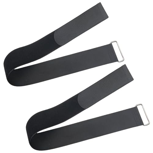 Image of 1 Pair 50cm Universal Overlength Rowing Machine Foot Straps Elliptical Machine Pedals Straps Rowing Machine Pedal Trainer Straps Leg Training for Fitness Home Sports Office Accessories