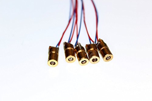 Farhop 5 Volt 5mW 650nm Red Dot Laser Diode Module, 6 Pieces Farhop 5 Volt 5mW 650nm Red Dot Laser Diode Module, 6 Pieces