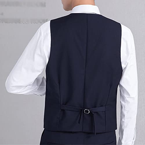 Maiyifu-GJ Mens Formal Business Suit Vest Regular Fit Slim Fit Dress Waistcoat Elegant Solid Color Wedding Prom Tuxedo Vests3