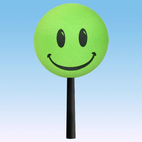 Tenna Tops Happy Smiley Face Car Antenna Ball/Auto Dashboard Accessory (Fits Fat Stubby Antenna) (Green) #TOP2