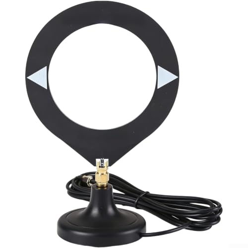 Antena de dona de alta ganancia 10 kHz-180 MHz, receptor de banda ancha para radio walkie talkie jamón con cable