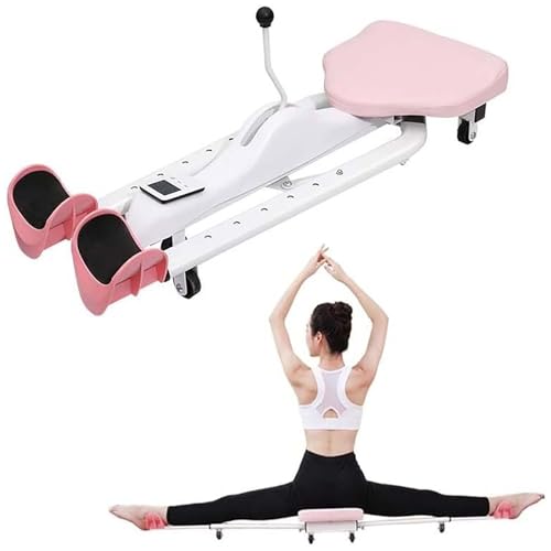 AFAGUEEUPD Máquina dividida, máquina de entrenamiento de piernas divididas con temporizador, ajustable y versátil, equipo de extensión de flexibilidad, equipo de estiramiento para ballet, yoga