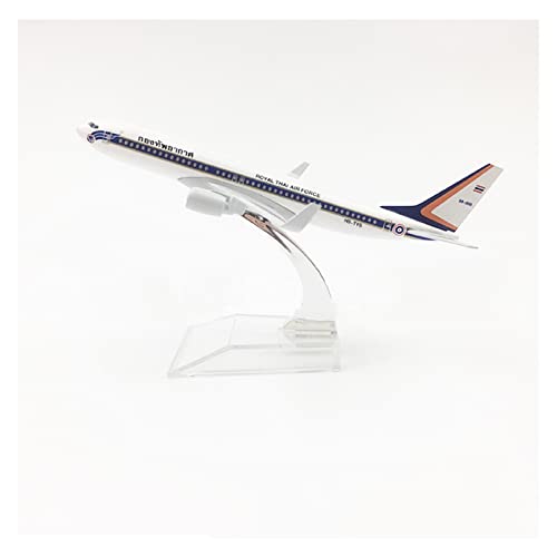 Modèle d'avion B737 métallique 16cm robuste avec support stable pour éviter les chutes en vitrine