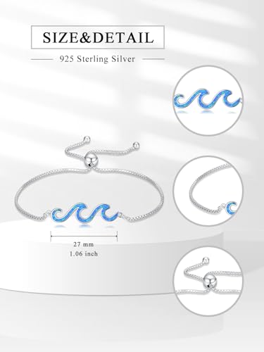 Dorunmo Turtle/Wave/Starfish/Butterfly/Hummingbird/Cardinal Bracelet 925 Sterling Silver Infinity Ankle Bracelets for Women Jewelry for Wife Girlfriend Mom Her4