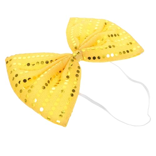 VANZACK Sparkly Sequin Bow Tie for Performances Large Exaggerated Design for Halloween Masquerades and Carnivals Glamorous Bow Tie Accessory for Unique Styling