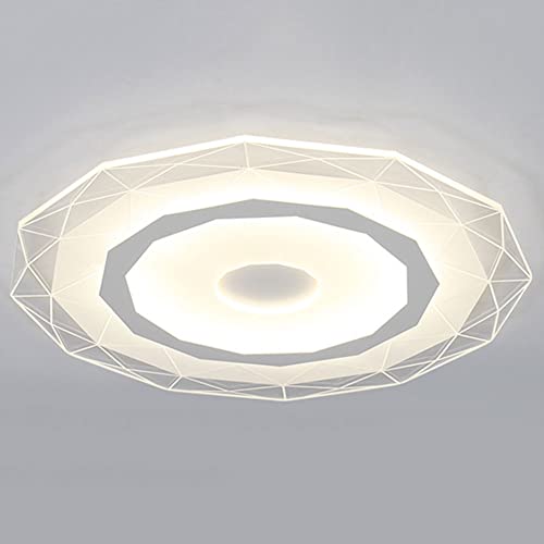 Plafonnier LED dimmable 12W à effet diamant pour entrée chic