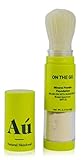 On the Go Mineral Powder Brush On Sunscreen (Light) by Au Natural Skinfood | Broad Spectrum SPF 25 UVA/UVB Protection | Oil-free; Reef Safe; Translucent Tinted Sun Safety for Men, Women, and Children