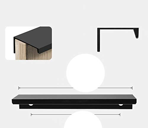 Preisvergleich Produktbild Schubladenknäufe, Schwarz, Silber, Orange, Gold, versteckte Griffe, Edelstahl, Küchenmöbel, Hardware, Schwarz, 150 mm