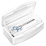 Plastic Sterilizing Tray,Tool sterilization box,Nail Tools Plastic Sterilizing Box Beauty Tool Sterilizing Tray Disin-fection Box,Tweezers,Hair Salon,Spa & Cutter Manicure Equipment-(White)