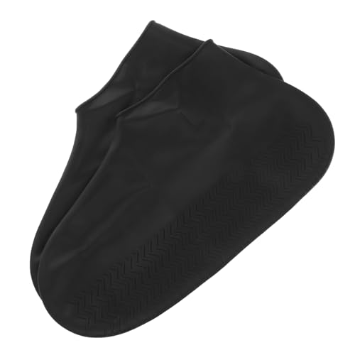 Cubre zapatos de silicona negros para hombre, impermeables y resistentes para exterior, talla L miniatura 1