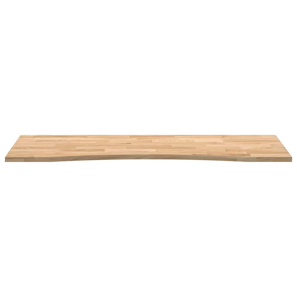 Plateau de bureau en chêne massif non traité 140 x 50 x 2,5 cm